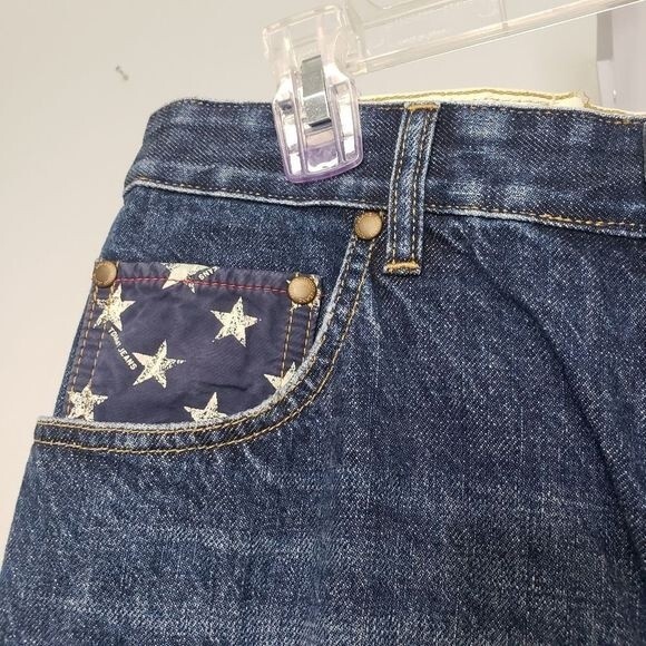 Tommy Hilfiger Patriotic USA Button Fly Jeans 34 - Picture 2 of 12